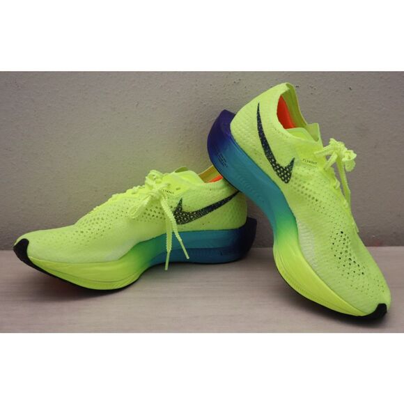 Nike DV4129-700 Men's 7.5 Women's Sz 9 Volt Yellow Vaporfly 3 Running Shoes - Picture 10 of 11